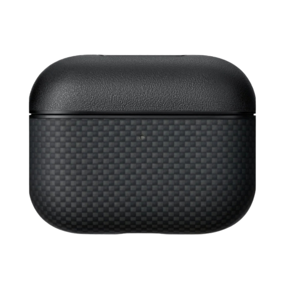 Pitaka Airpods Pro 3 Aramid Fiber Case (1500D Black/Grey-Plain)