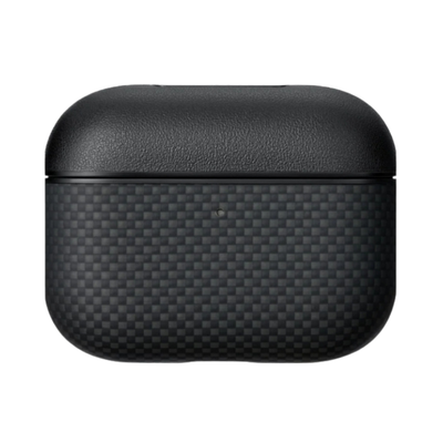 Pitaka Airpods Pro 3 Aramid Fiber Case (1500D Black/Grey-Plain)