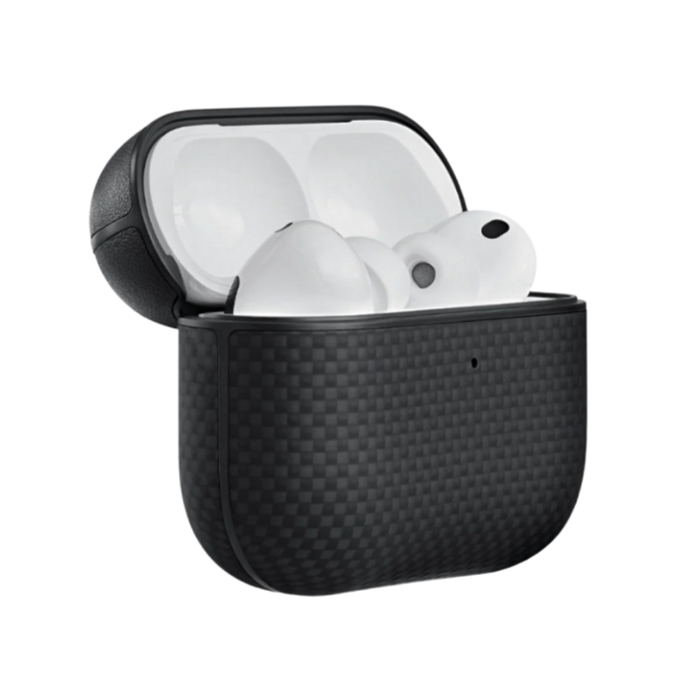 Pitaka Airpods Pro 3 Aramid Fiber Case (1500D Black/Grey-Plain)