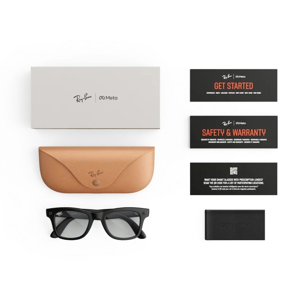 Ray-Ban Meta Wayfarer Gen 3 Matte Black Clear