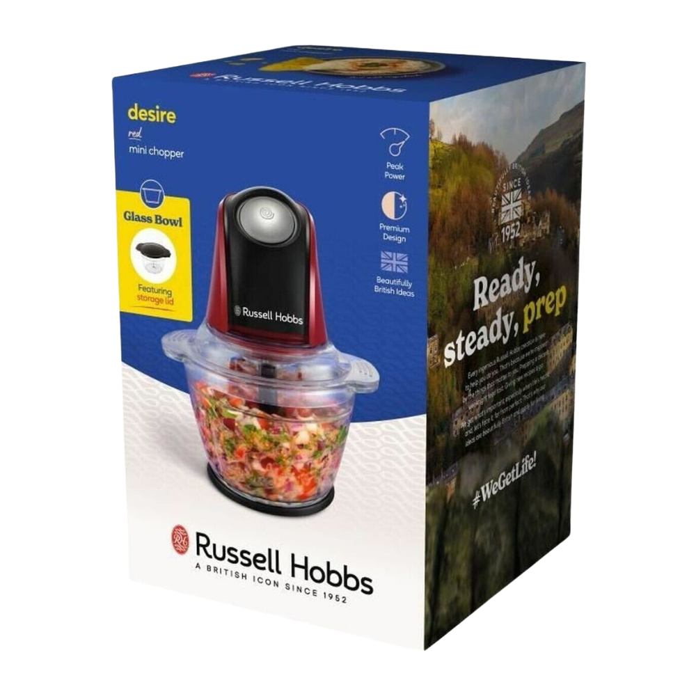 Russell Hobbs Desire Red Charcoal Mini Chopper