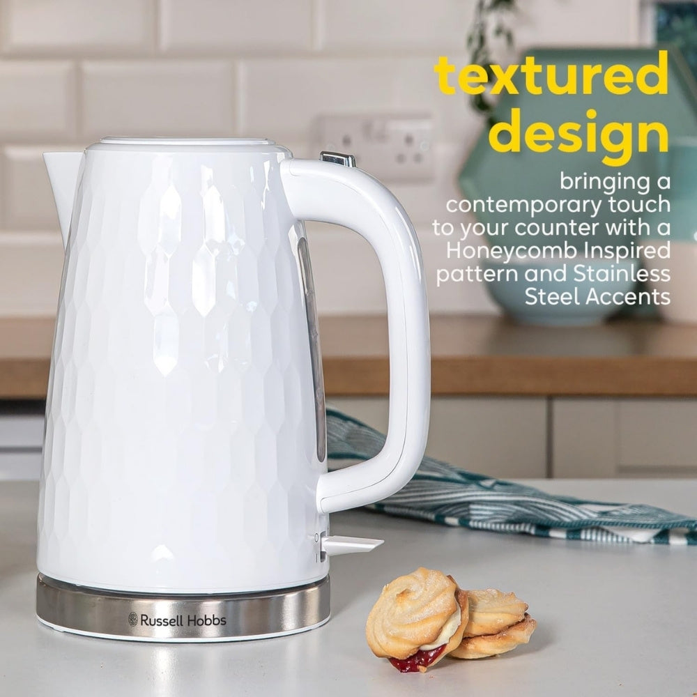 Russell Honeycomb Kettle White - Cle Market