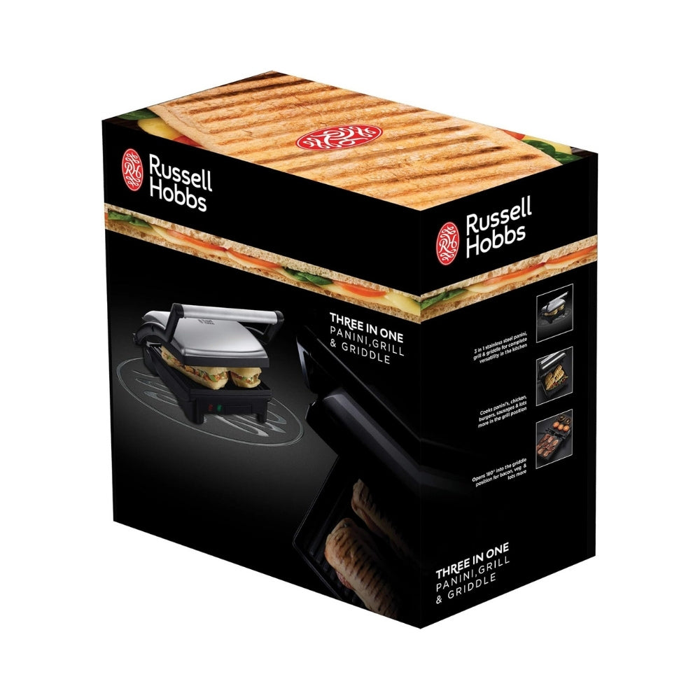 Russell Cook Home 3-in-1 Panini Maker Grill & Griddle - Cle Market