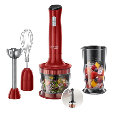 Russell Hobbs Desire Red 3 in 1 Hand Blender