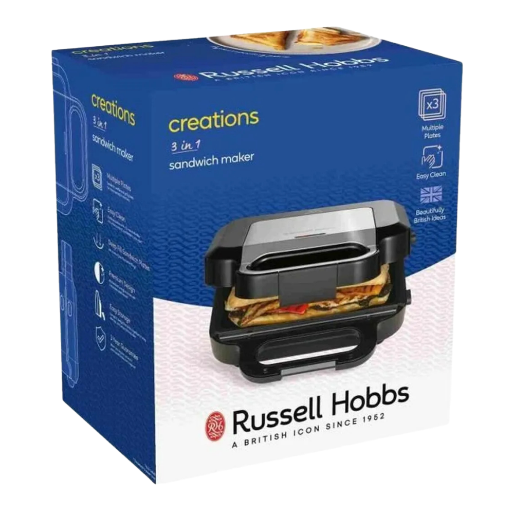 Russell Hobbs Creations 3 in 1 Sandwich Maker