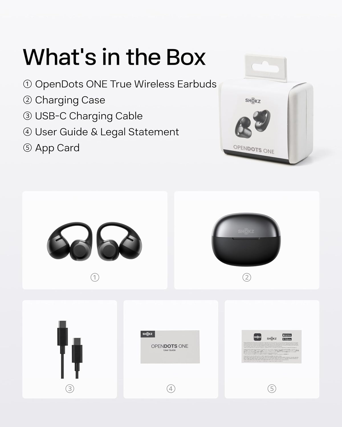 Shokz OpenDots ONE Open Ear Headphones