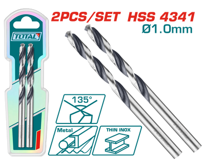Total TAC1200014 1mm HSS Drill Bits, 2pcs - product view