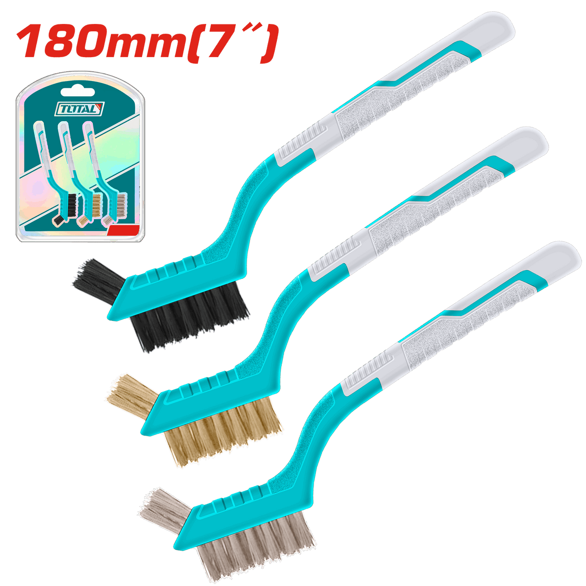 Total TAC38033 Mini Cleaning Brush Set, 3pcs - product view
