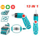 Total TACSD30136 assorted fastening bits with driver components pictured