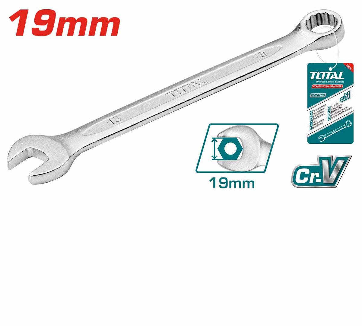 Total TCSPA191 19mm Combination Spanner - product view