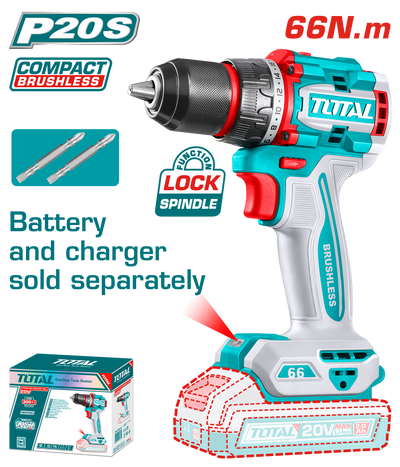 Total TDLI206681 20V Cordless Drill - product view