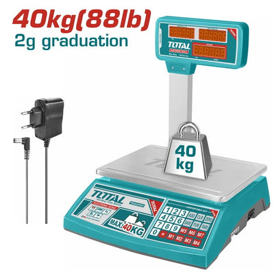 Total TESA3402 40kg Electronic Scale - product view