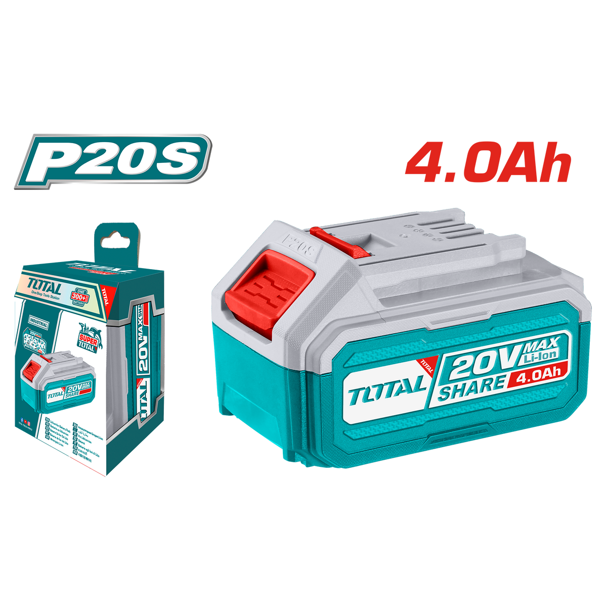 Total TFBLI20021 20V 4Ah Battery Pack - product view