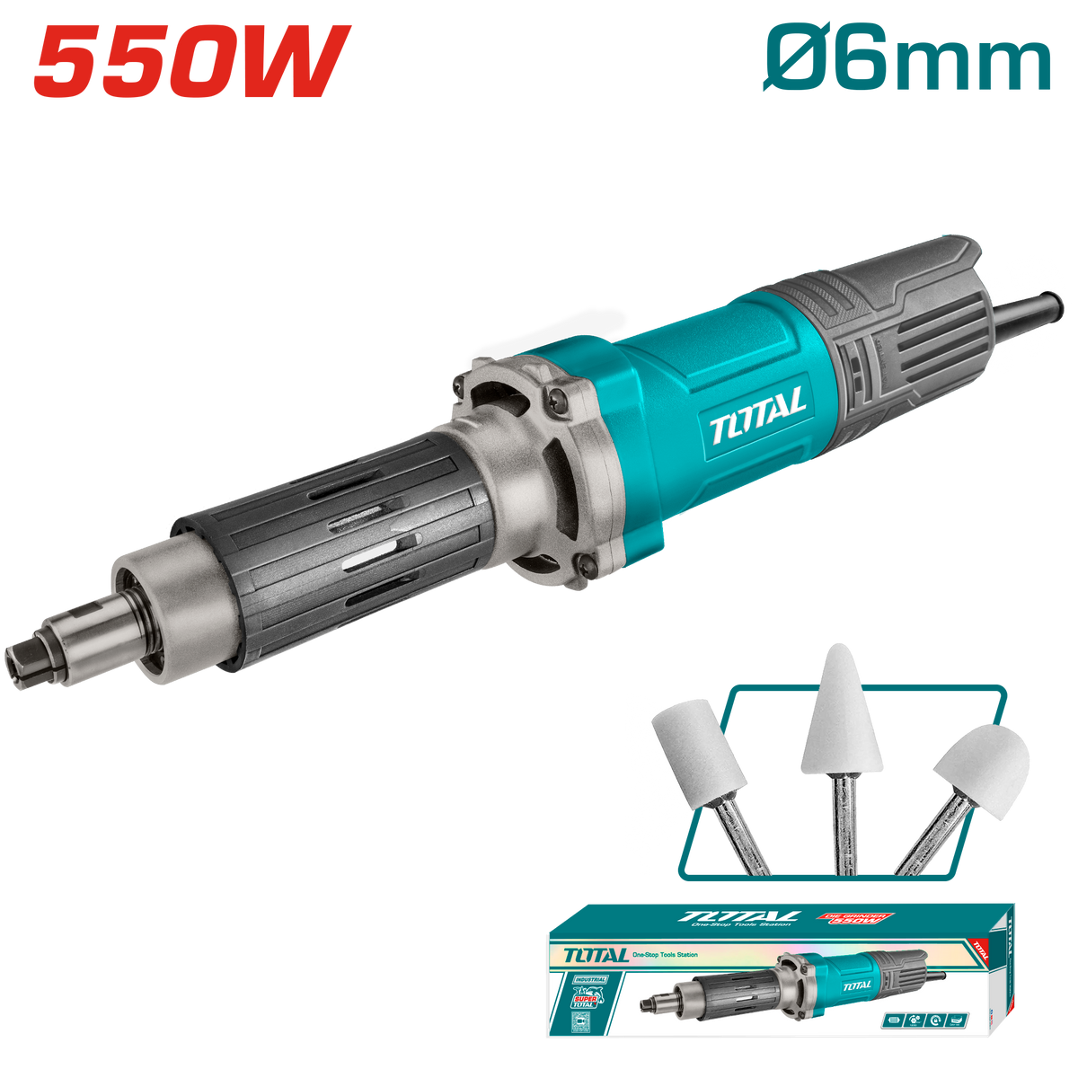 Total TG55061 550W Long Die Grinder - product view