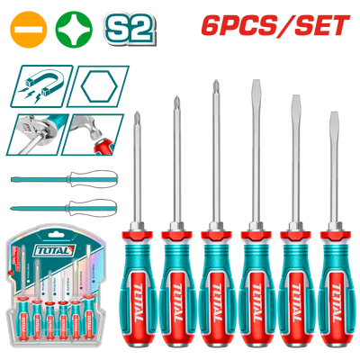 Total TGTST0606 Go-Through Screwdrivers, 6pcs - product view
