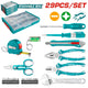 Total THKTV02H291 hand tool selection with organized storage pictured