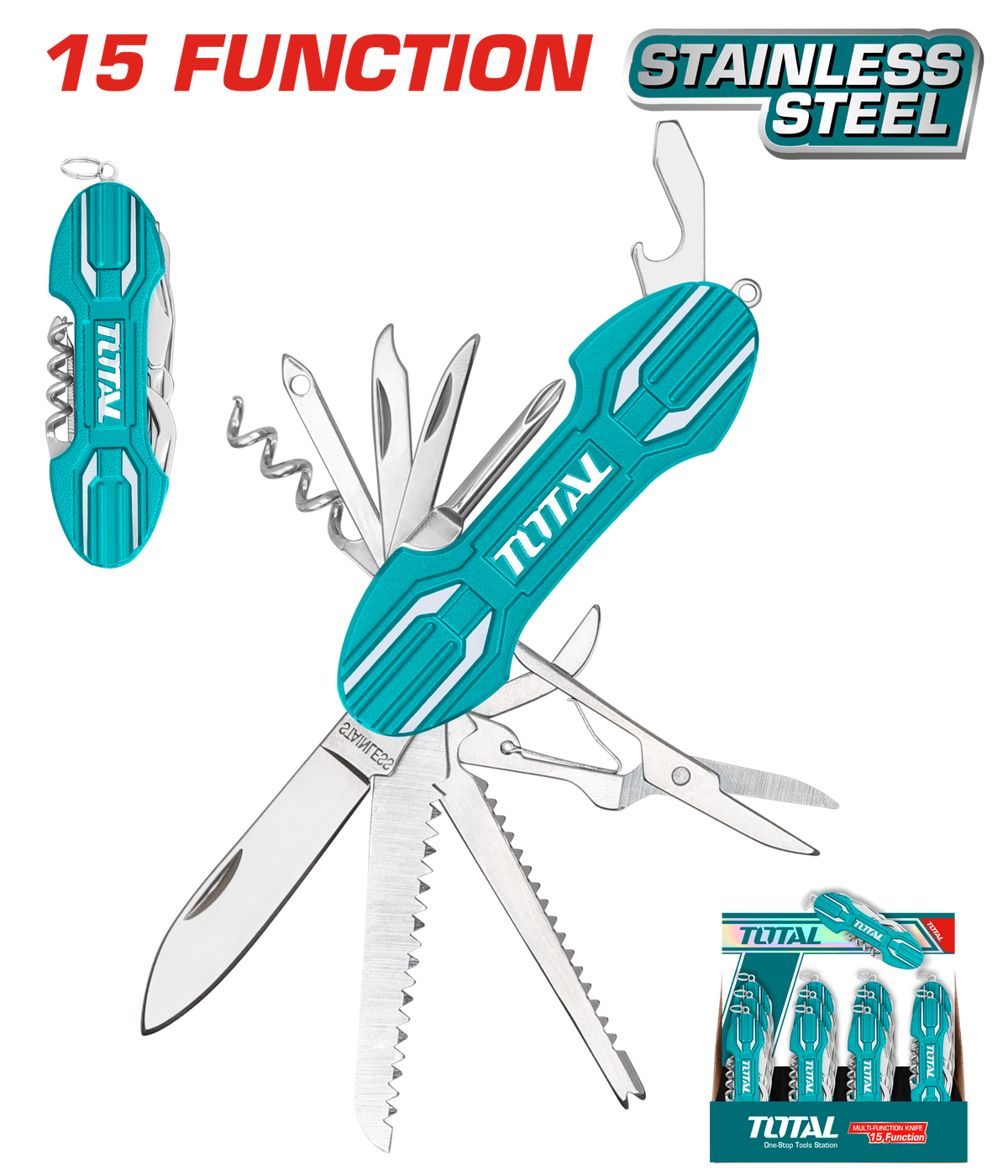 Total THMFK0156 15-in-1 Multi-Function Knife - product view