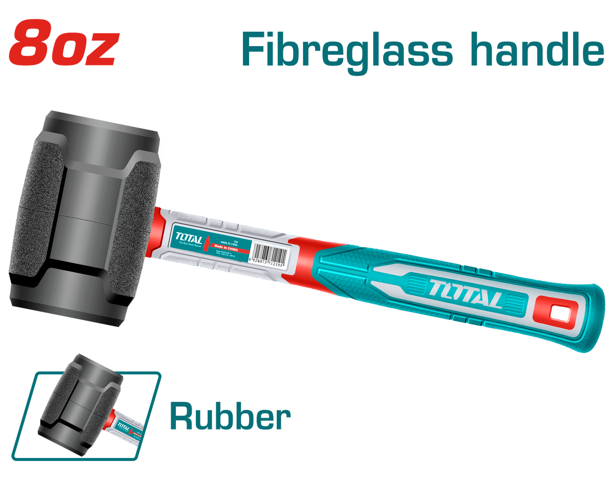 Total THRUH6808 220g Rubber Hammer - product view