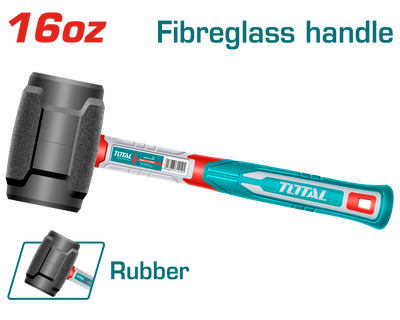 Total THRUH6816 450g Rubber Hammer - product view
