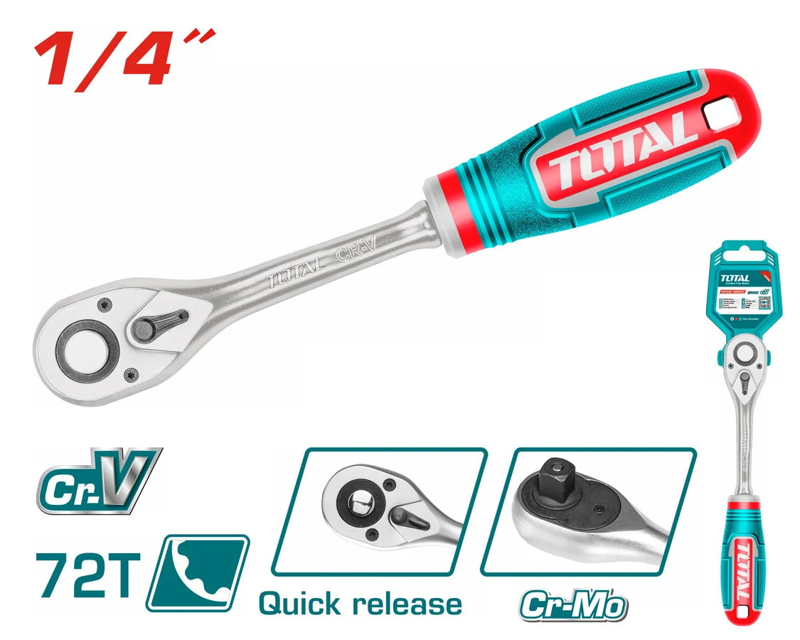 Total THT106146 ratchet handle with direction selector and ergonomic grip