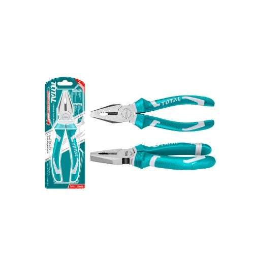 Total THT110706P combination pliers with gripping jaws, cutting edges and ergonomic handles