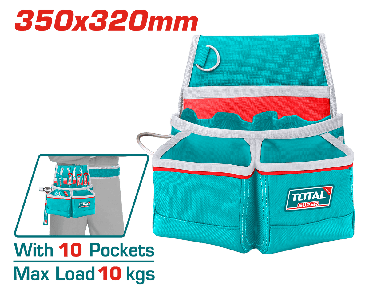 Total THT16P10125 10-Pocket Tool Belt Pouch - product view