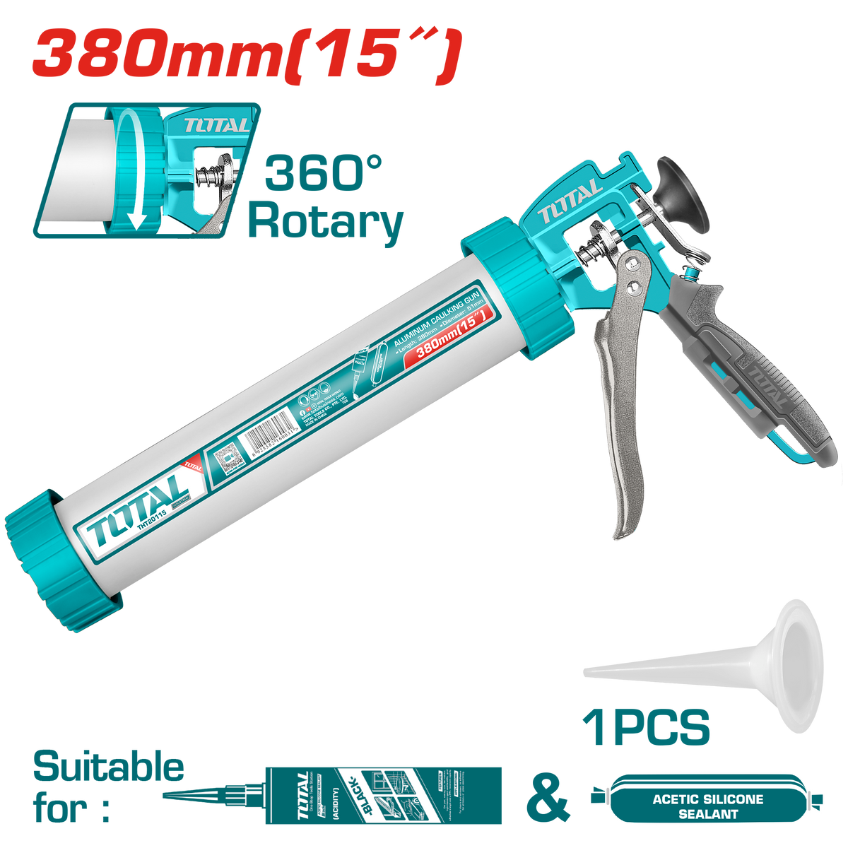 Total THT20115 15-Inch Caulking Gun - product view
