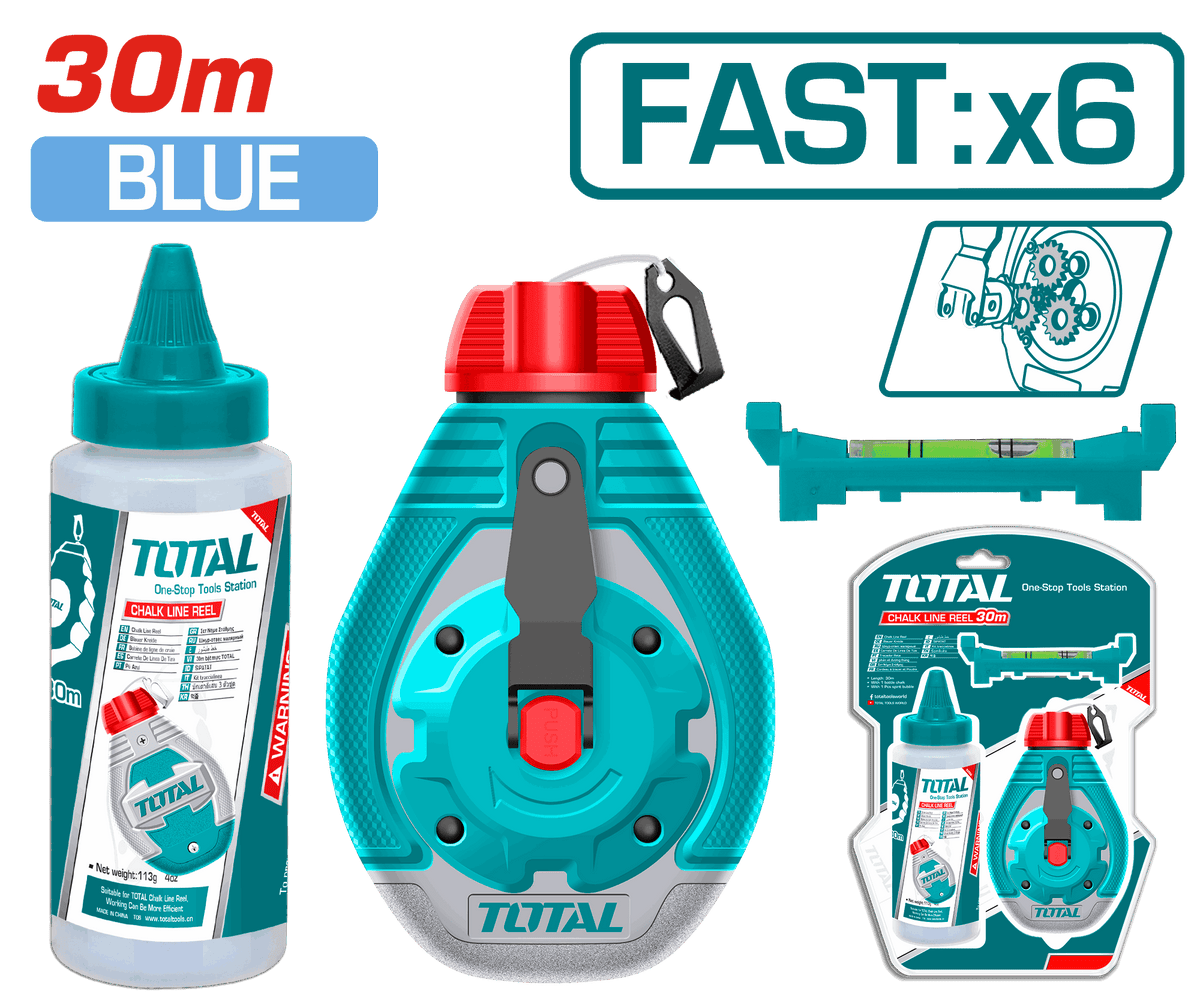 Total THT666301 30m Chalk Line Reel - product view