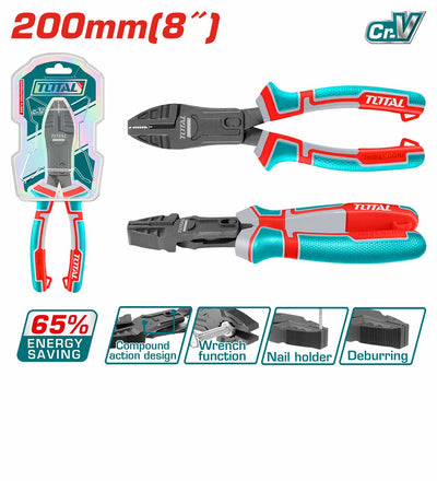 Total THTC510806 200mm Compound Combination Pliers - product view