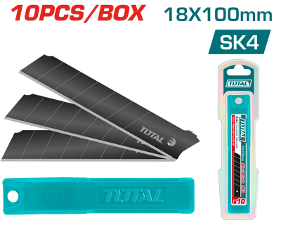 Total THTCB181 replacement utility blades shown with storage packaging