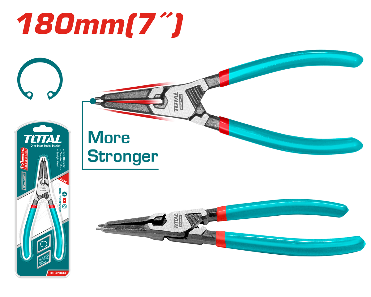 Total THTJ21803 180mm Straight Internal Circlip Pliers - product view