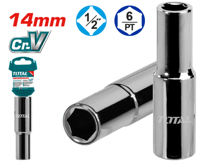 Total THTST12143L 14mm Deep Socket, 1/2-Inch Drive - product view