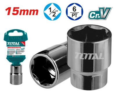 Total THTST12151 15mm Socket, 1/2-Inch Drive - product view