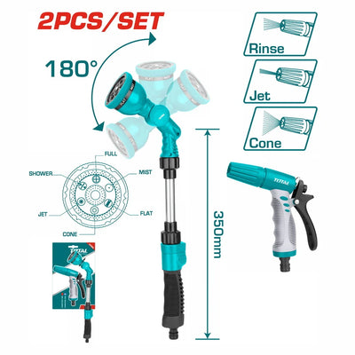 Total THWSK0201 Garden Spray Nozzle Set, 2pcs - product view