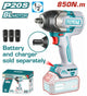 Total TIWLI20851 850Nm impact wrench with socket graphics; battery and charger sold separately