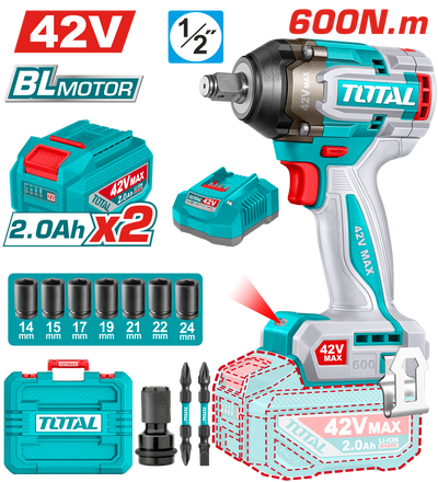 Total TIWLI42602 42V Impact Wrench Kit - product view