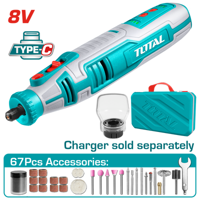 Total TMGLI0801 8V Cordless Mini Grinder - product view
