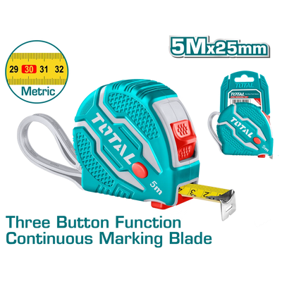 Total TMT126052M 5m x 25mm Measuring Tape - product view