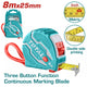 Total TMT126081M 8m x 25mm Measuring Tape - product view