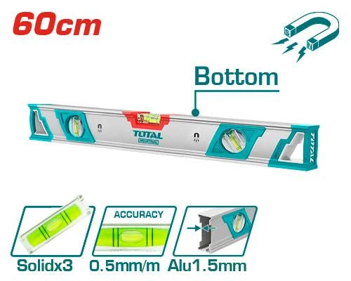 Total TMT26086M 60cm Magnetic Spirit Level - detail view 2