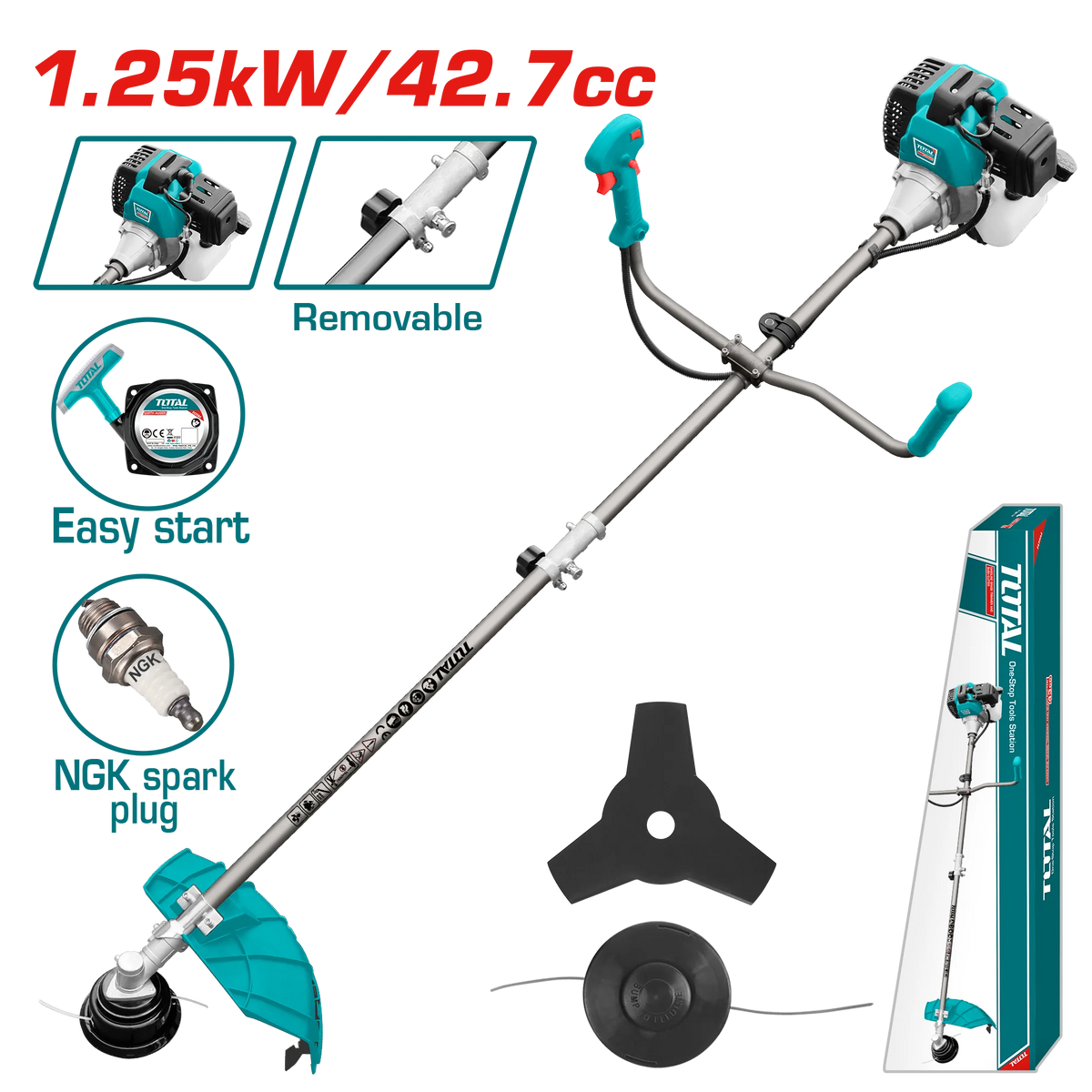 Total TP5434421 Gasoline Brush Cutter and Trimmer - product view