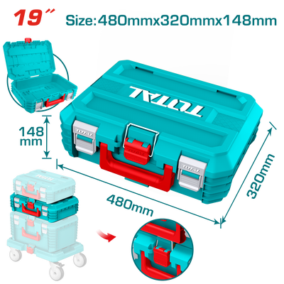 Total TPBXS102 19-Inch Stackable Tool Box - product view