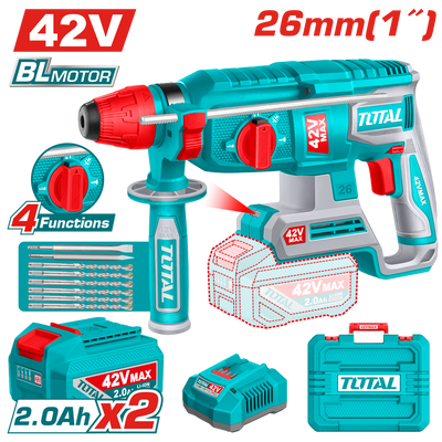 Total TRHLI422682 42V SDS Plus Rotary Hammer Kit - product view