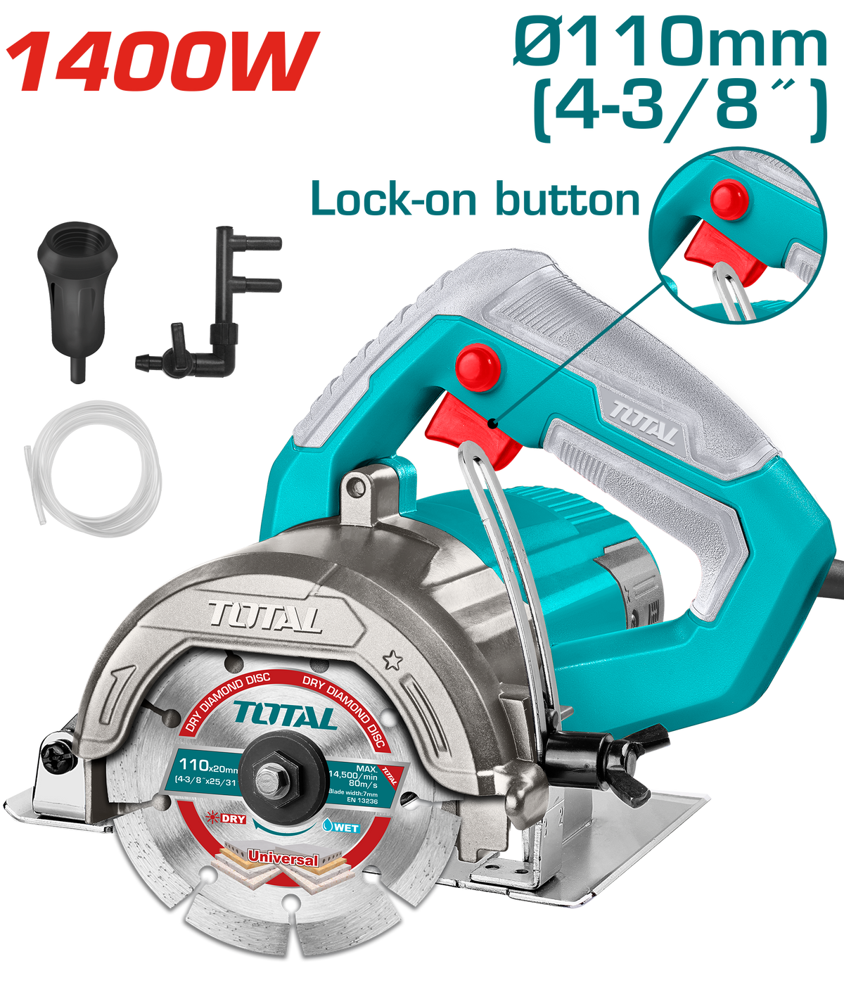 Total TS3141106 1400W Marble Cutter - product view