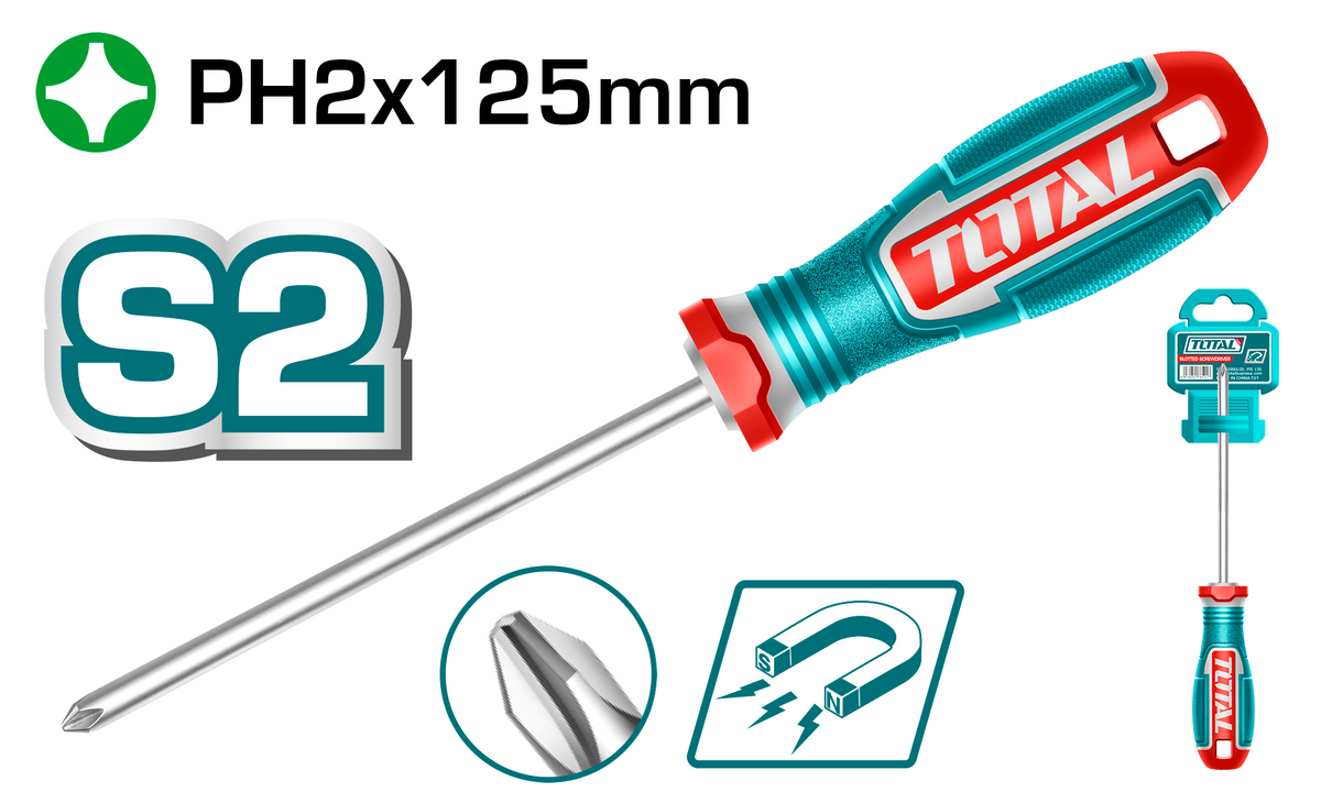 Total TSDPH2125 PH2 x 125mm Phillips Screwdriver - product view