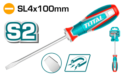 Total TSDSL4100 SL4 x 100mm Slotted Screwdriver - product view