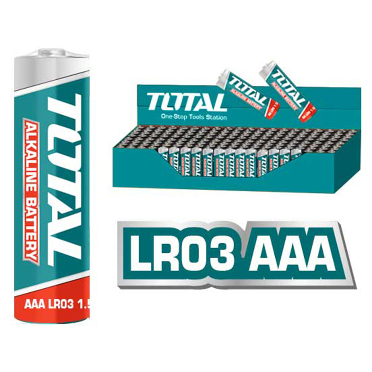 Total THAB3A01 AAA 1.5V Alkaline Battery - product view