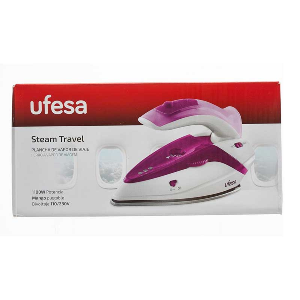 Travel Steam Iron Ufesa Portable Foldable 1100W