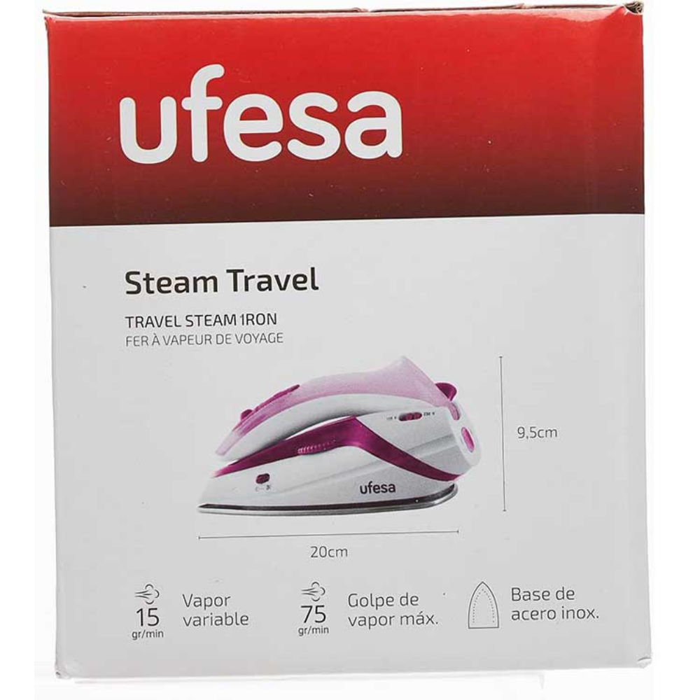 Travel Steam Iron Ufesa Portable Foldable 1100W