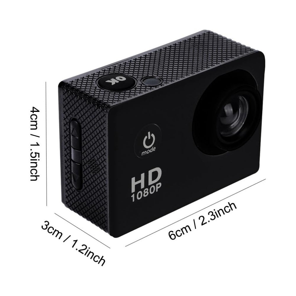 30M Waterproof Action Camera 1080P